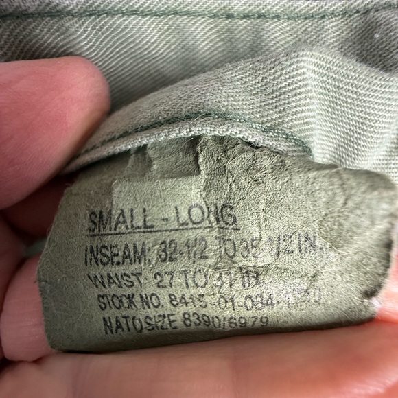 U.S. Military Woodland Camo BDU Pants Small/Long Tactical Cargo - Picture 4 of 5